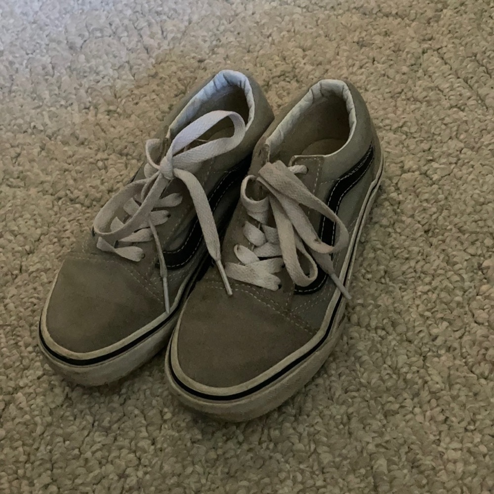 GUC Kids Gray Suede Vans